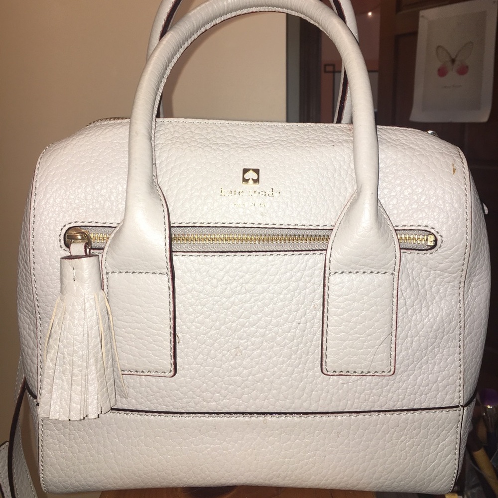 Authentic Kate Spade Grey Leather Bag